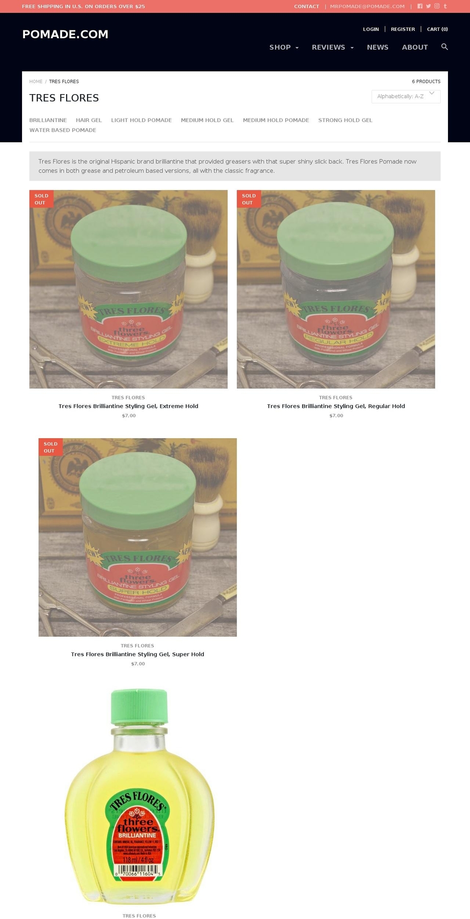 3flores.com shopify website screenshot