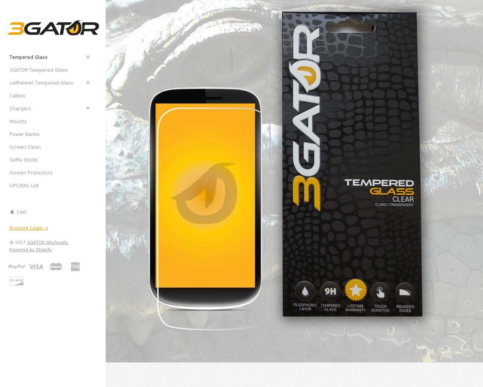 3gatorwholesale.com shopify website screenshot
