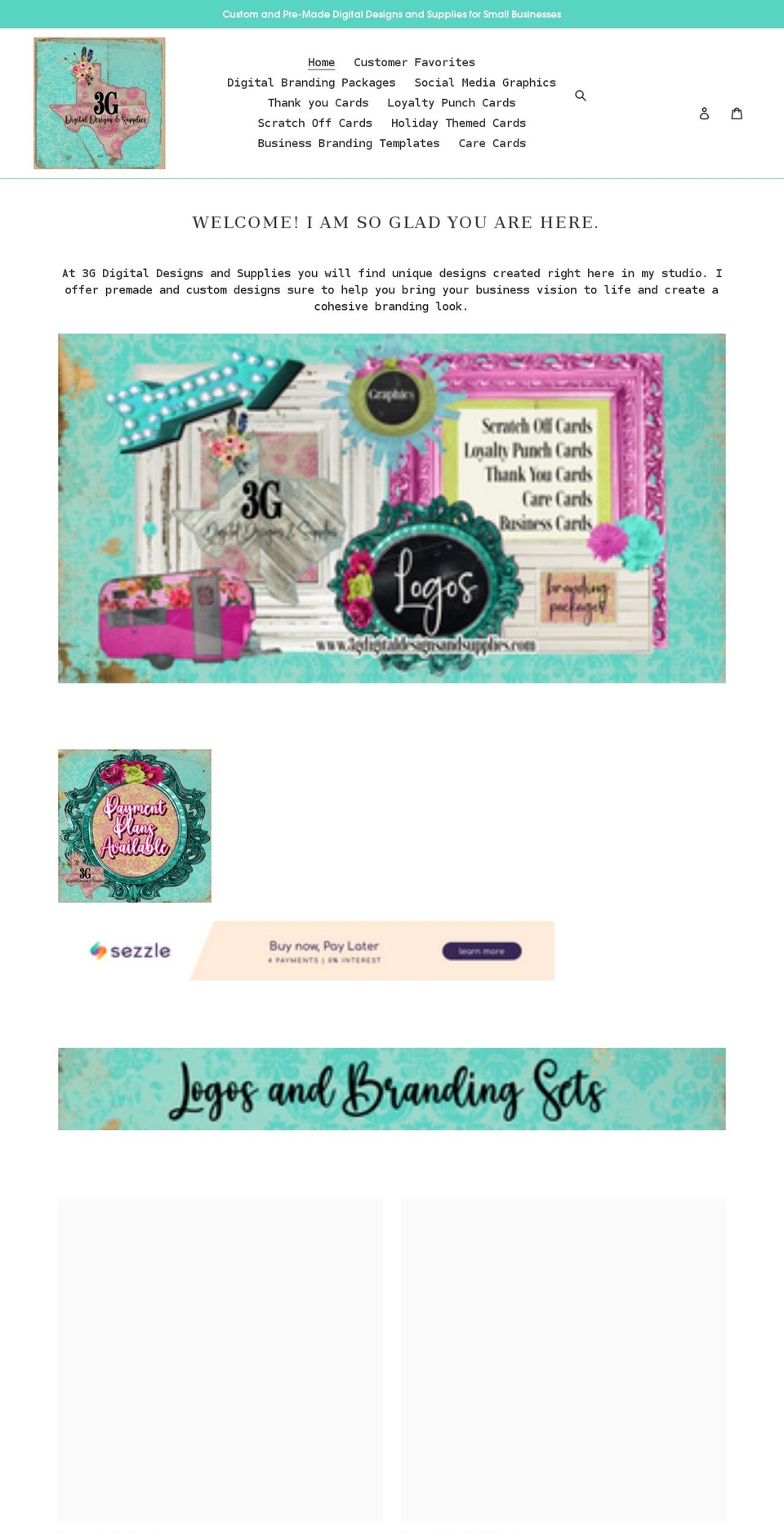 3gdigitaldesignsandsupplies.com shopify website screenshot