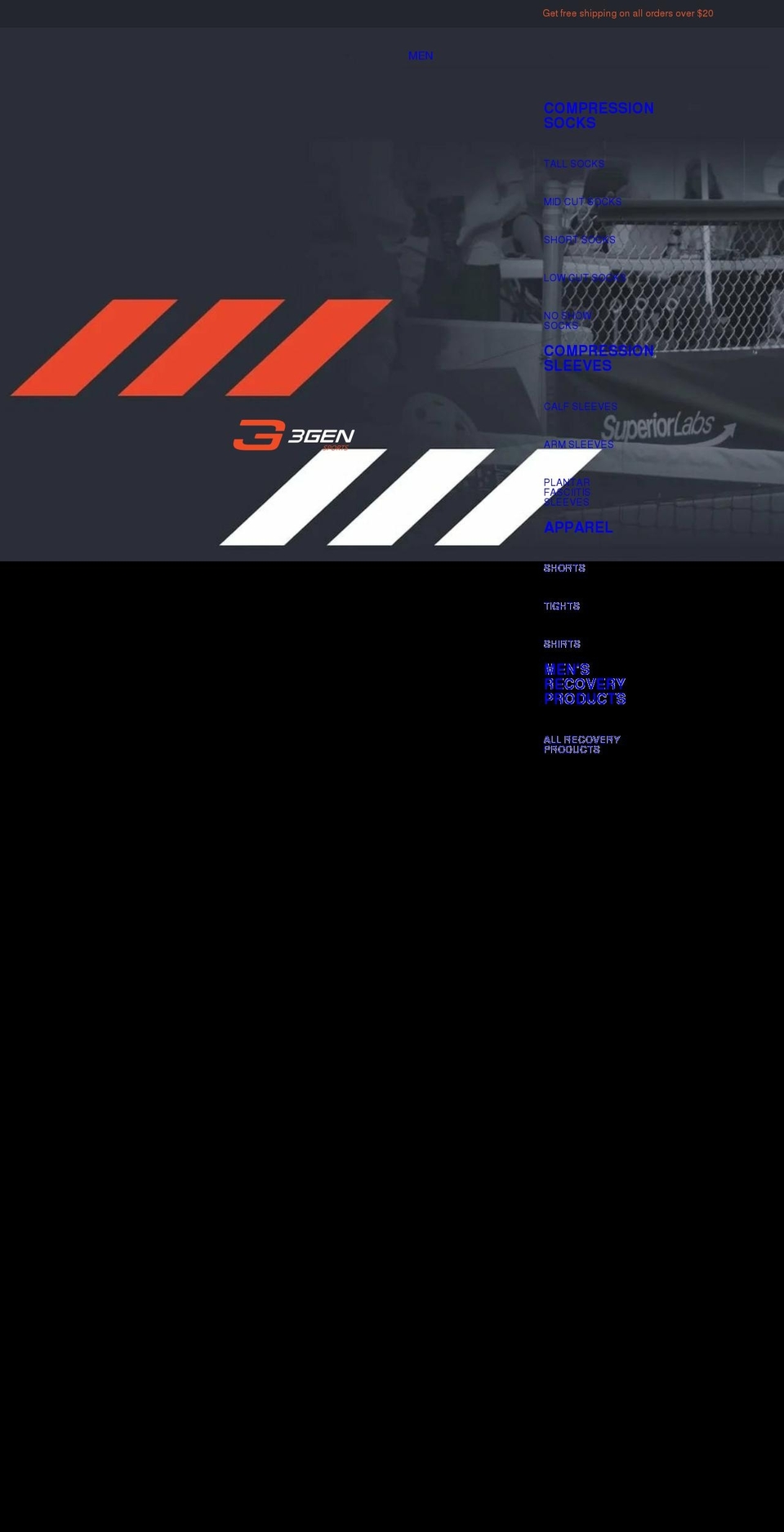 3gensports.com shopify website screenshot