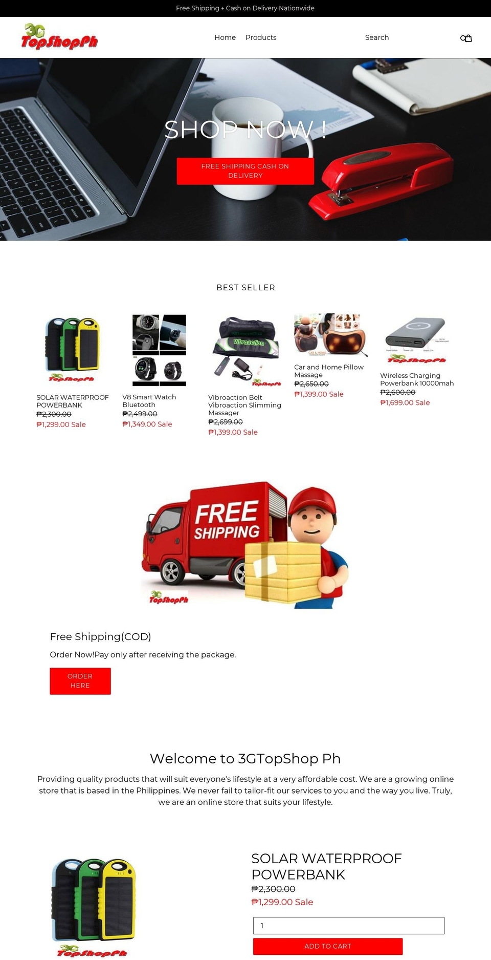 3gtopshop.com — Shopify storefront screenshot