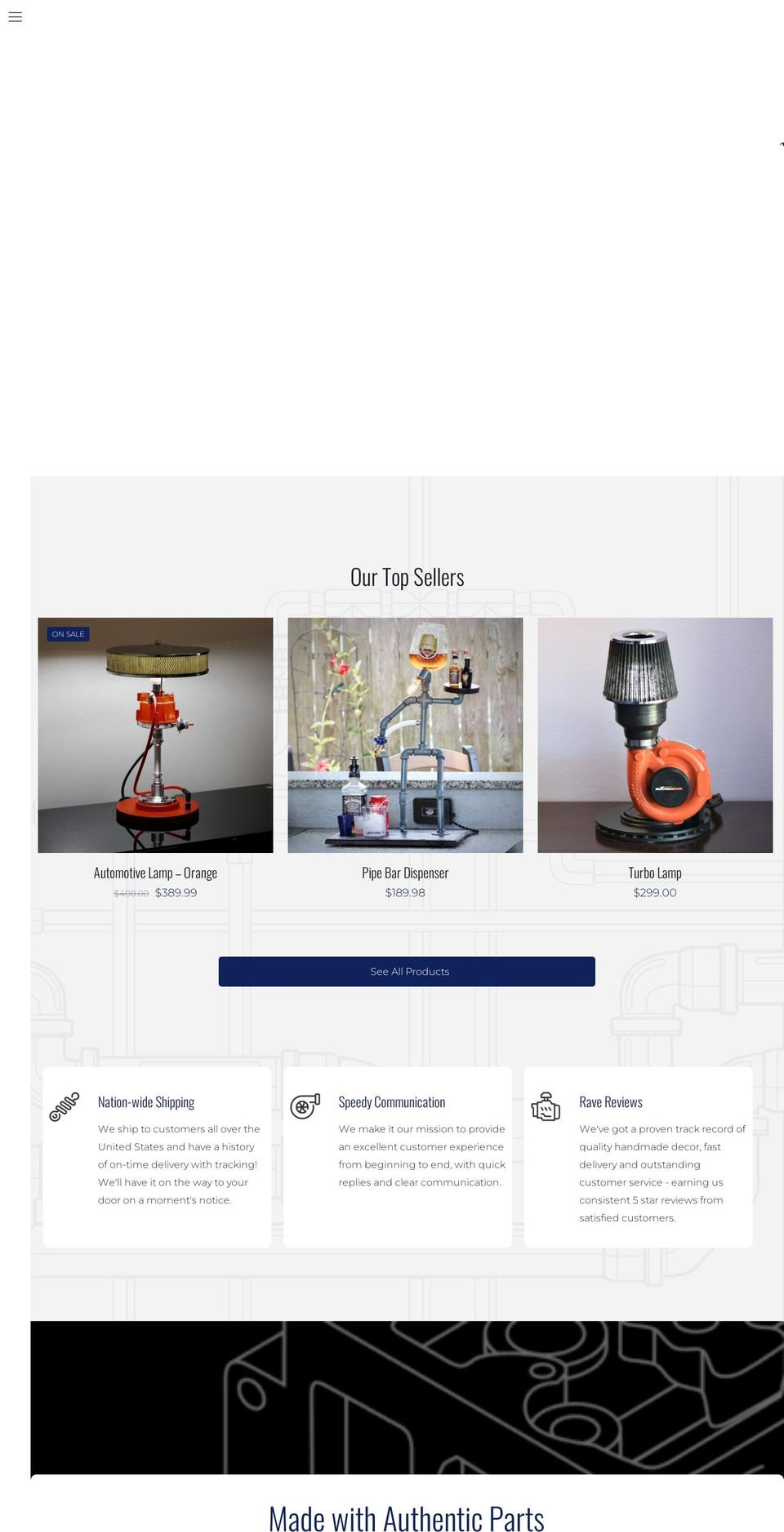 3guniquedecor.com shopify website screenshot