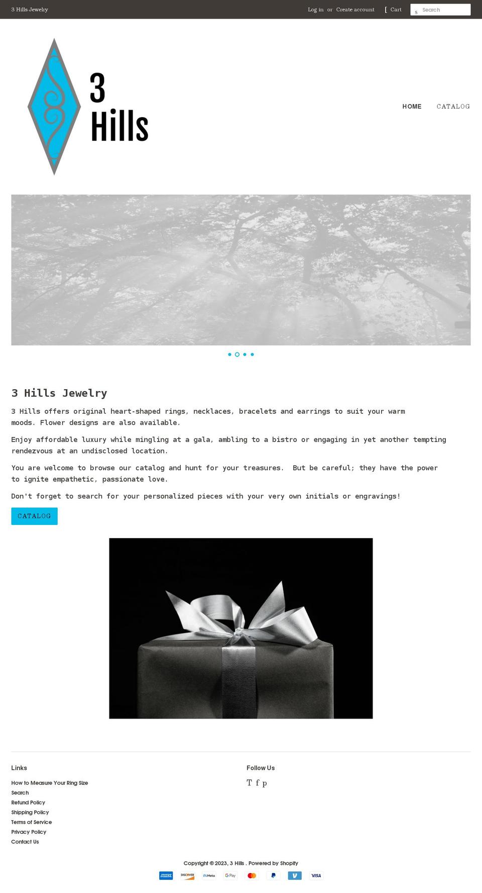 3hills.store shopify website screenshot