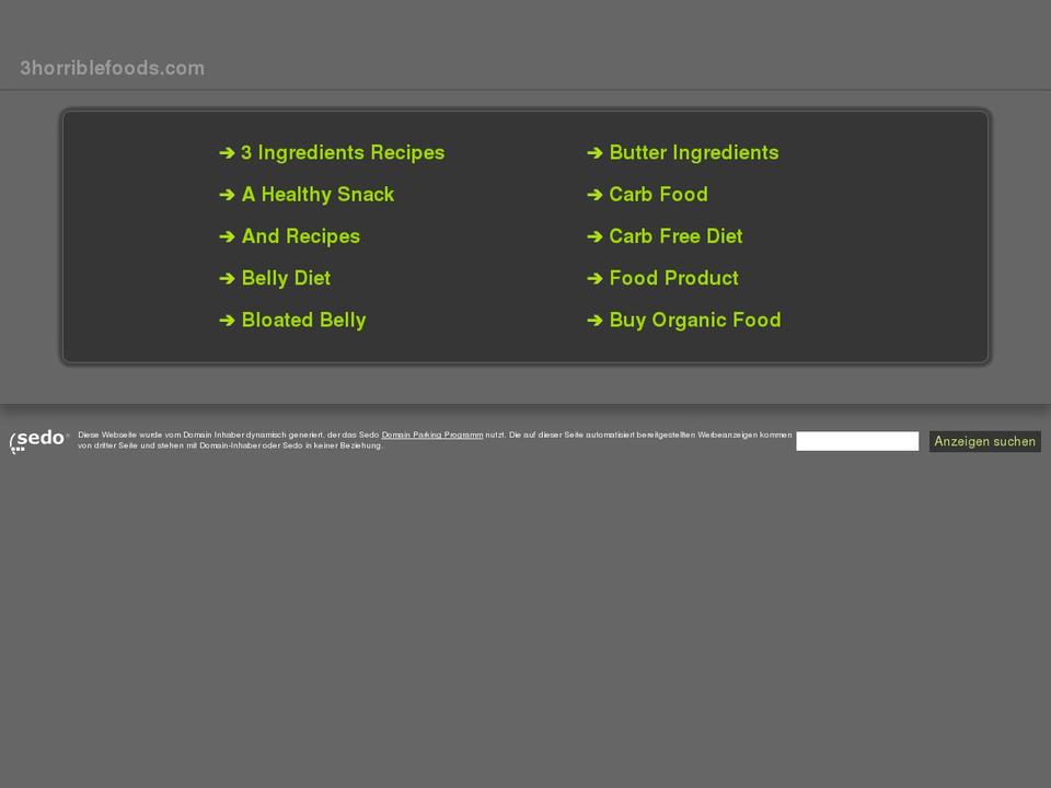 United Probiotics Shopify theme site example 3horriblefoods.com