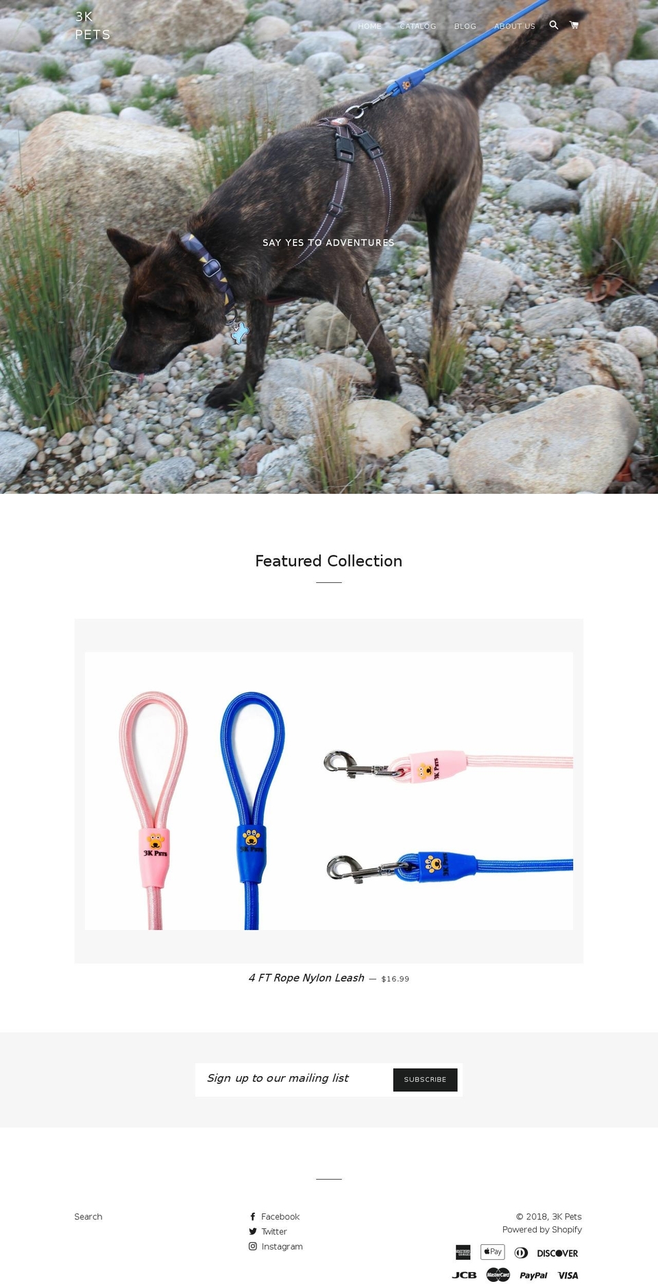 3kpets.com shopify website screenshot