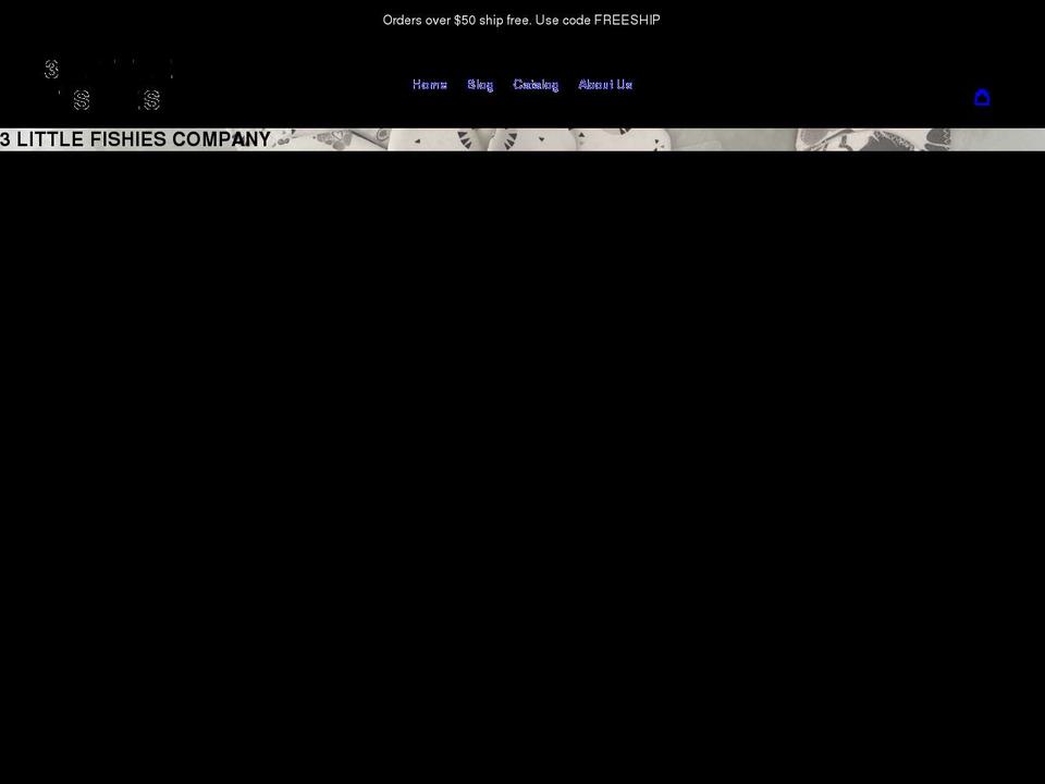 3littlefishies.com shopify website screenshot
