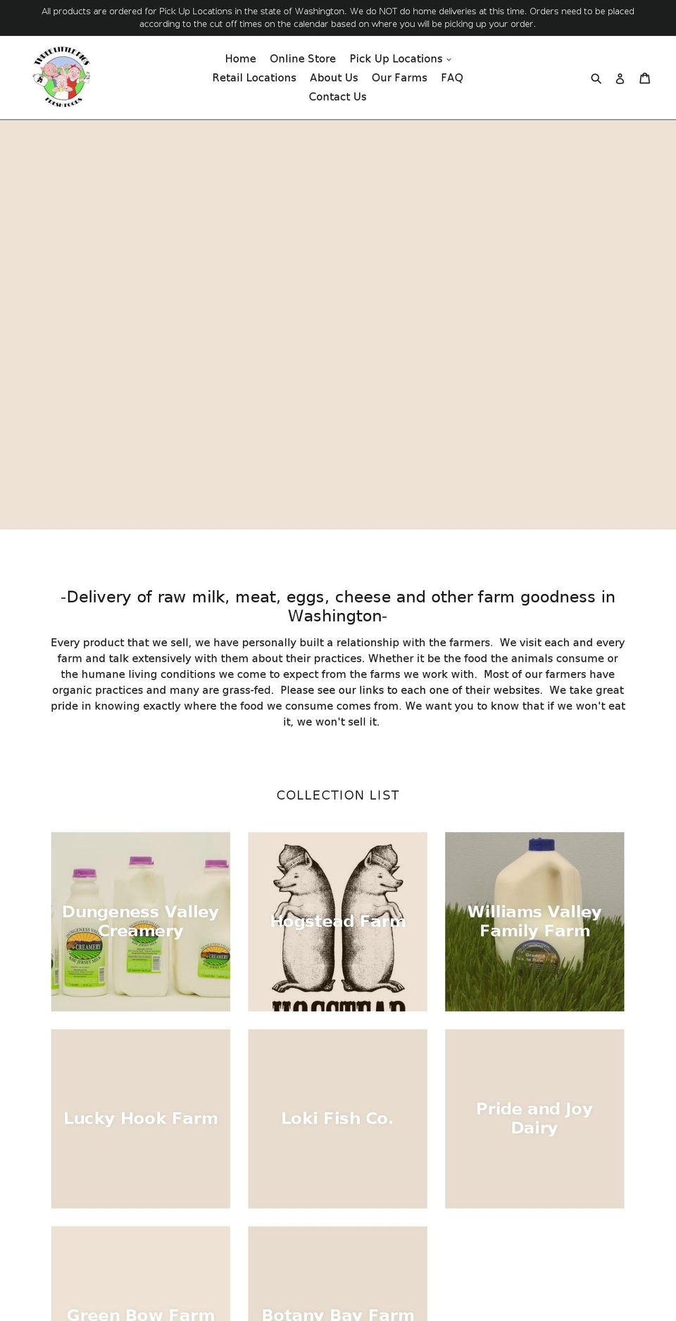 3littlepigsfreshfoods.com — Shopify storefront screenshot