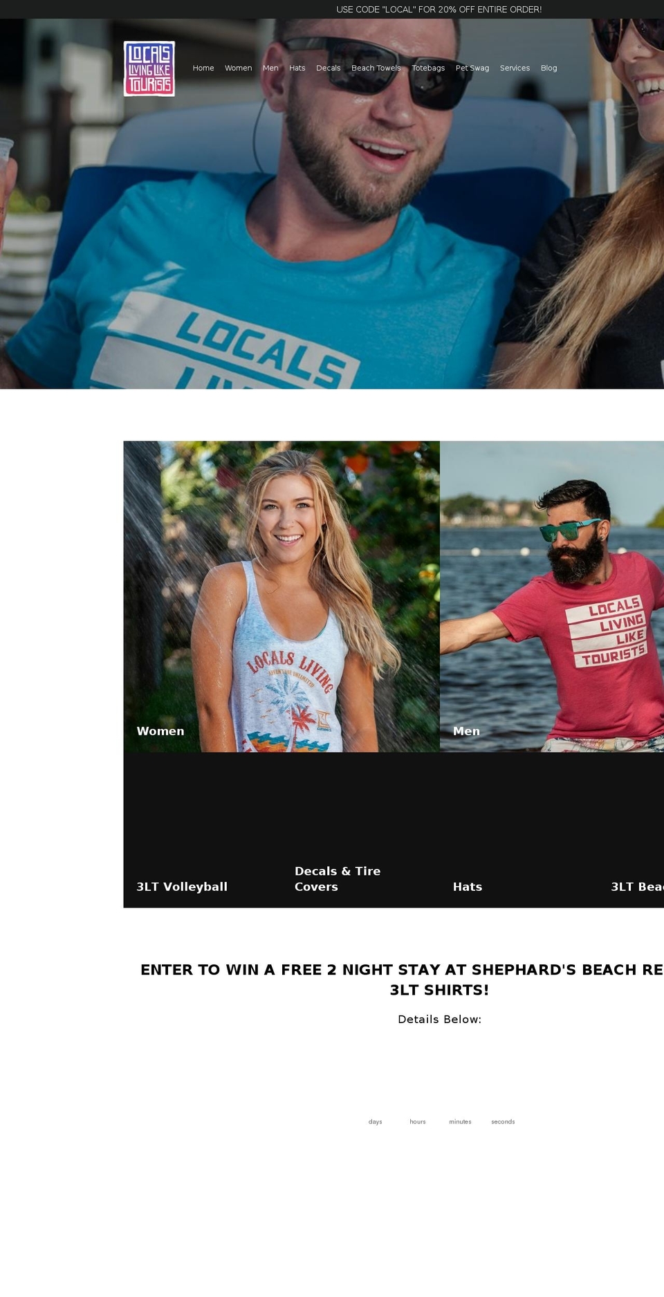 3ltonline.com — Shopify storefront screenshot