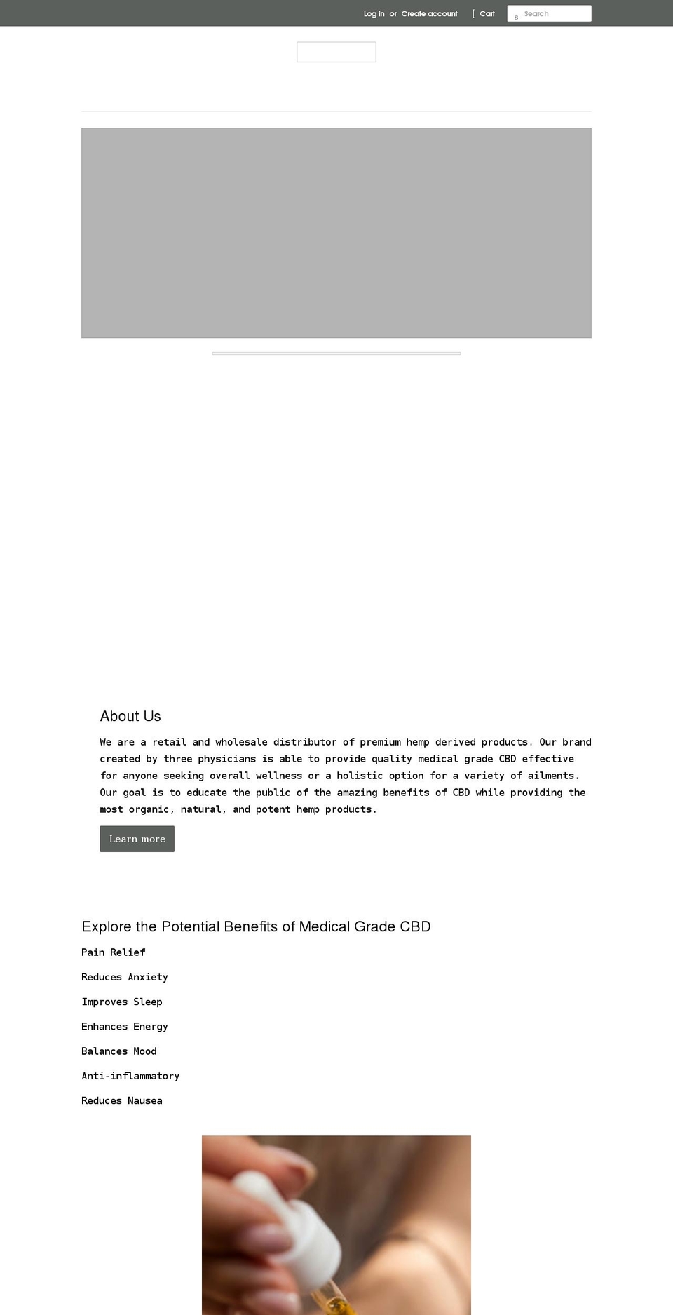 3mdcbd.com shopify website screenshot