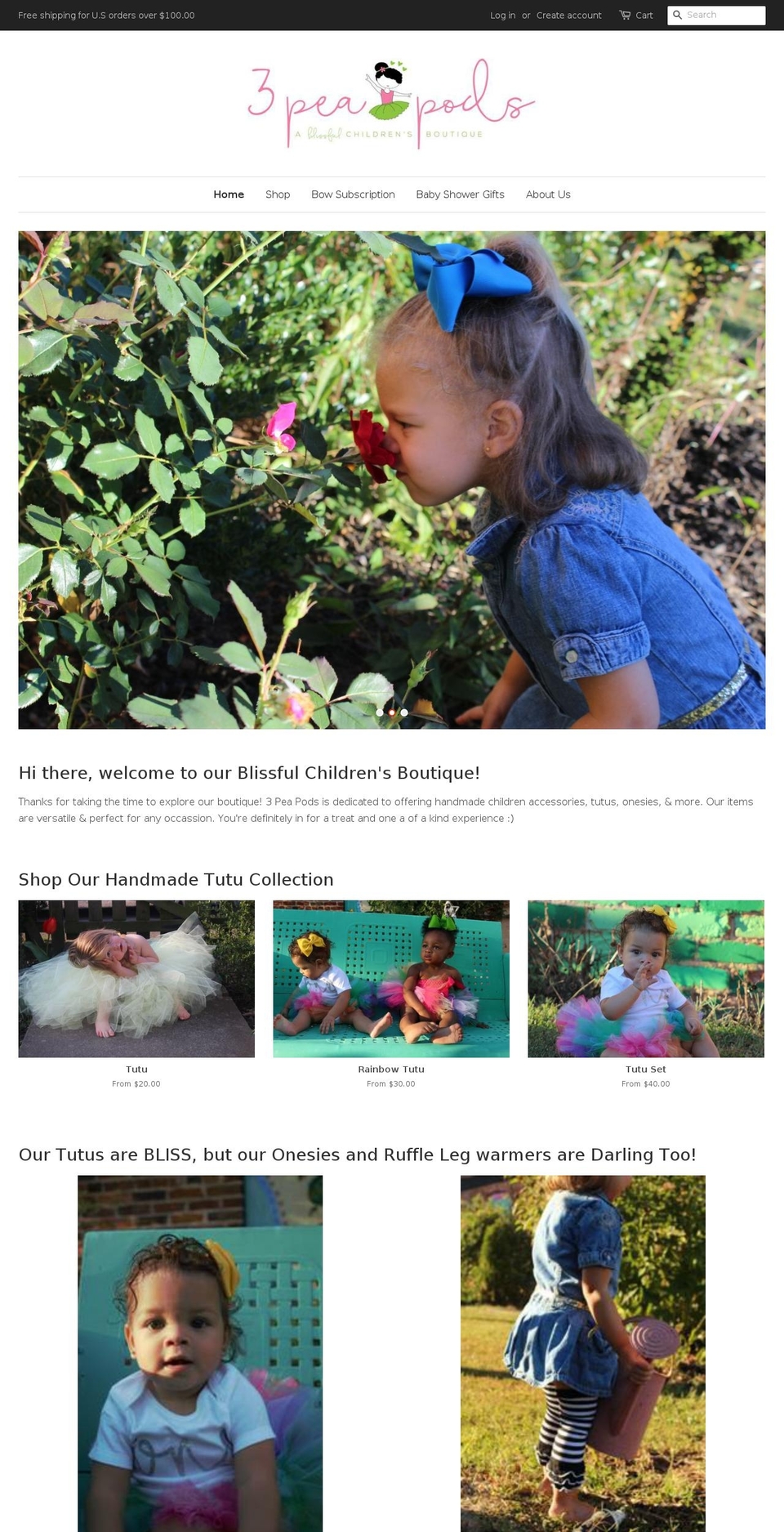 3peapods.com shopify website screenshot