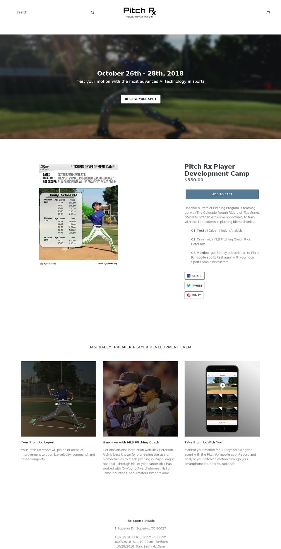 3psports.org shopify website screenshot