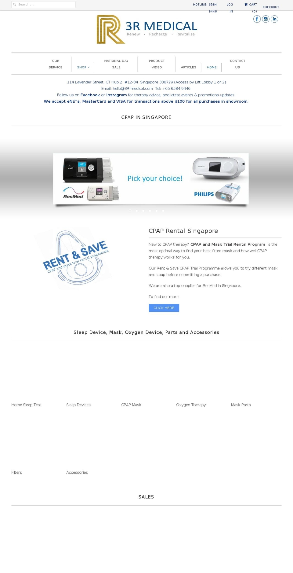 3r-medical.com — Shopify storefront screenshot
