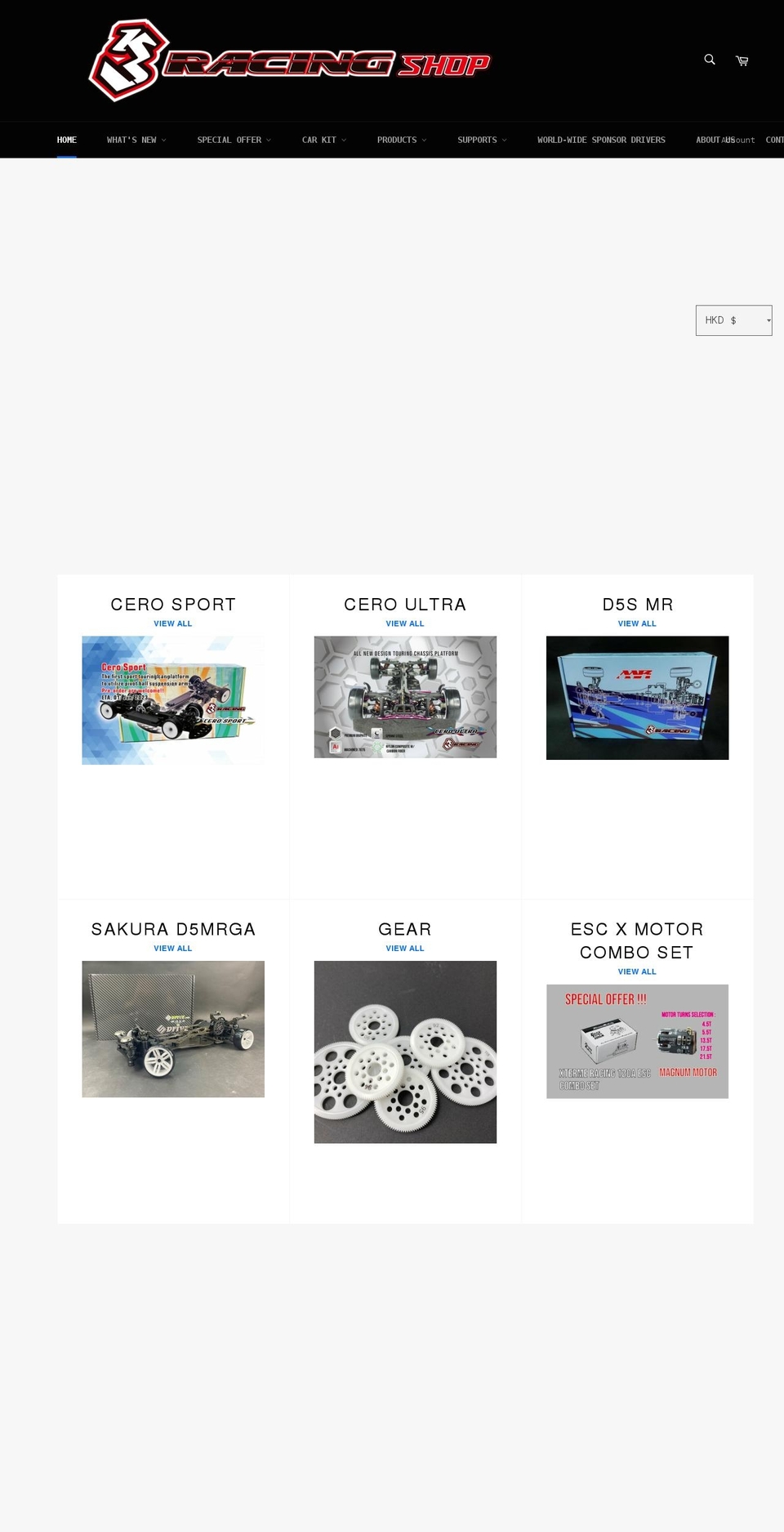 3racing.shop shopify website screenshot