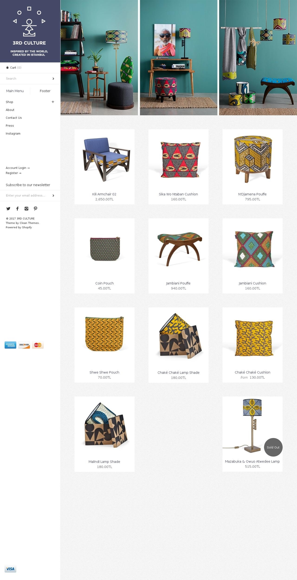 3rdcultureproject.com shopify website screenshot