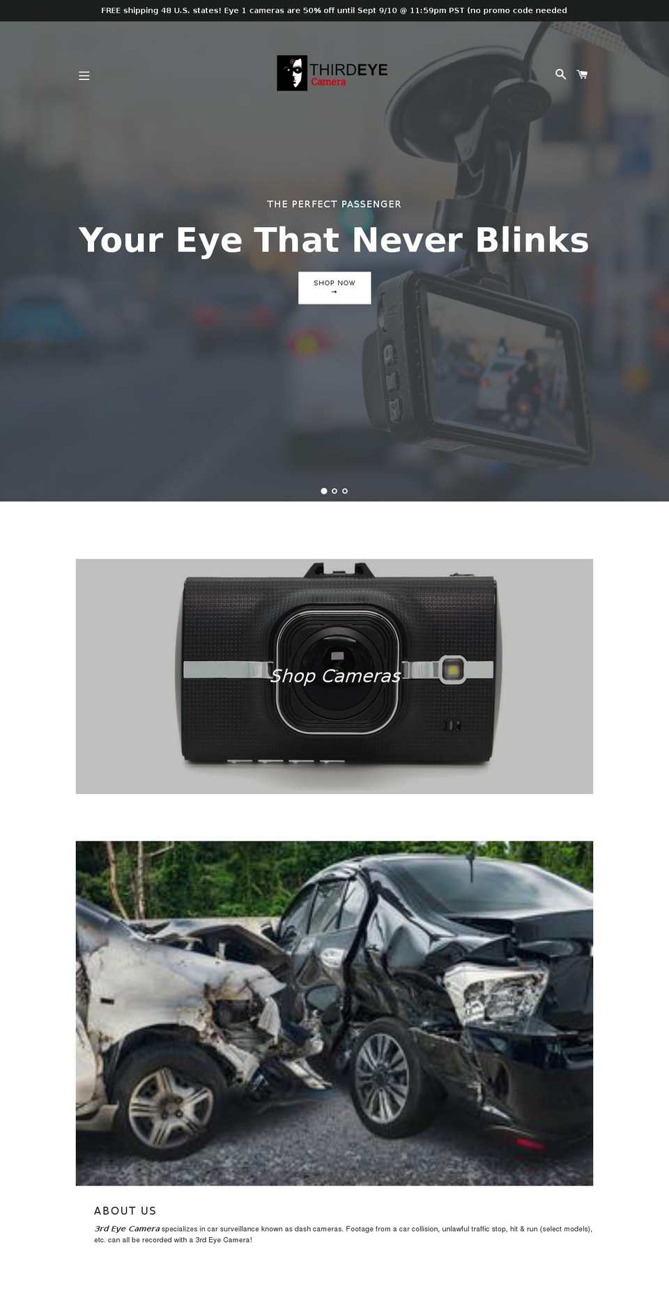 3rdeyecamera.com shopify website screenshot