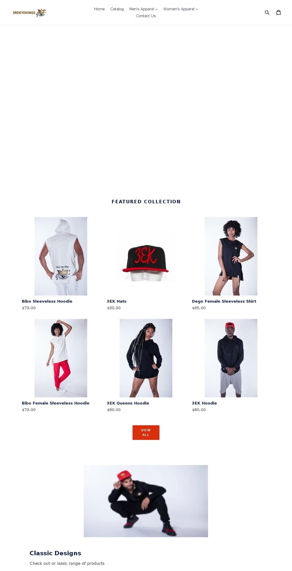 3rdeyekings.com shopify website screenshot