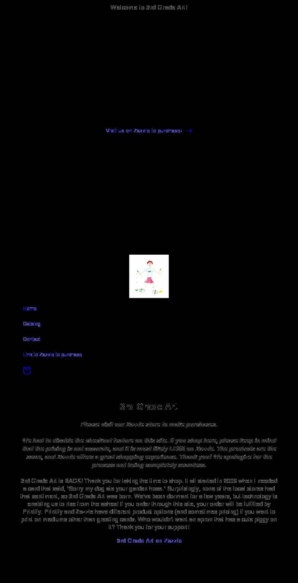 3rdgradeart.com shopify website screenshot