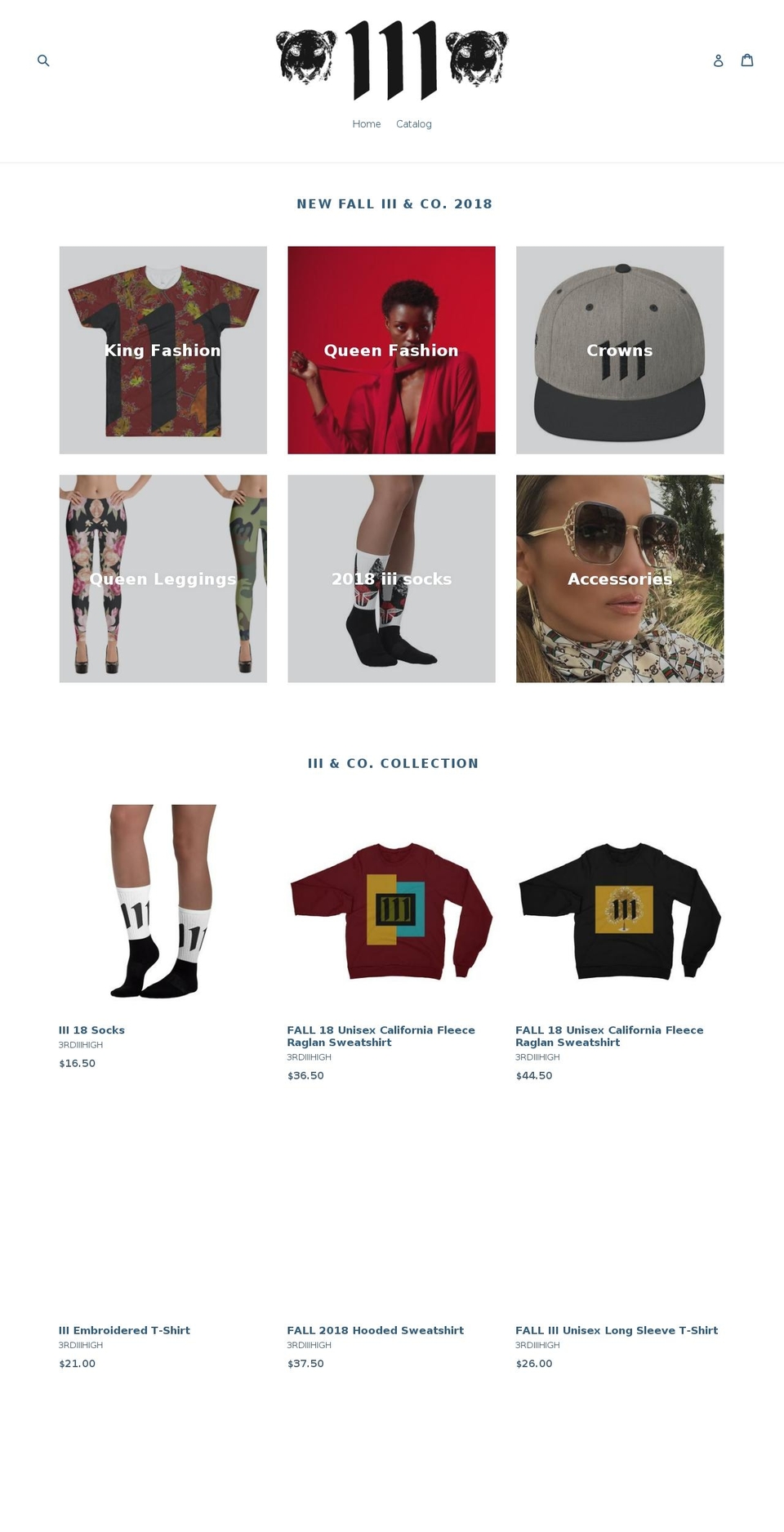 3rdiiihigh.com shopify website screenshot