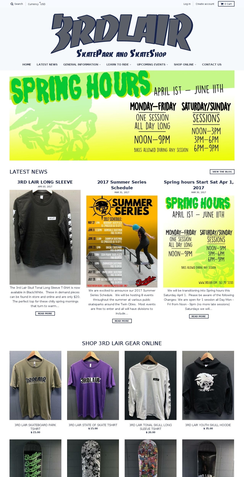 3rdlair.com shopify website screenshot