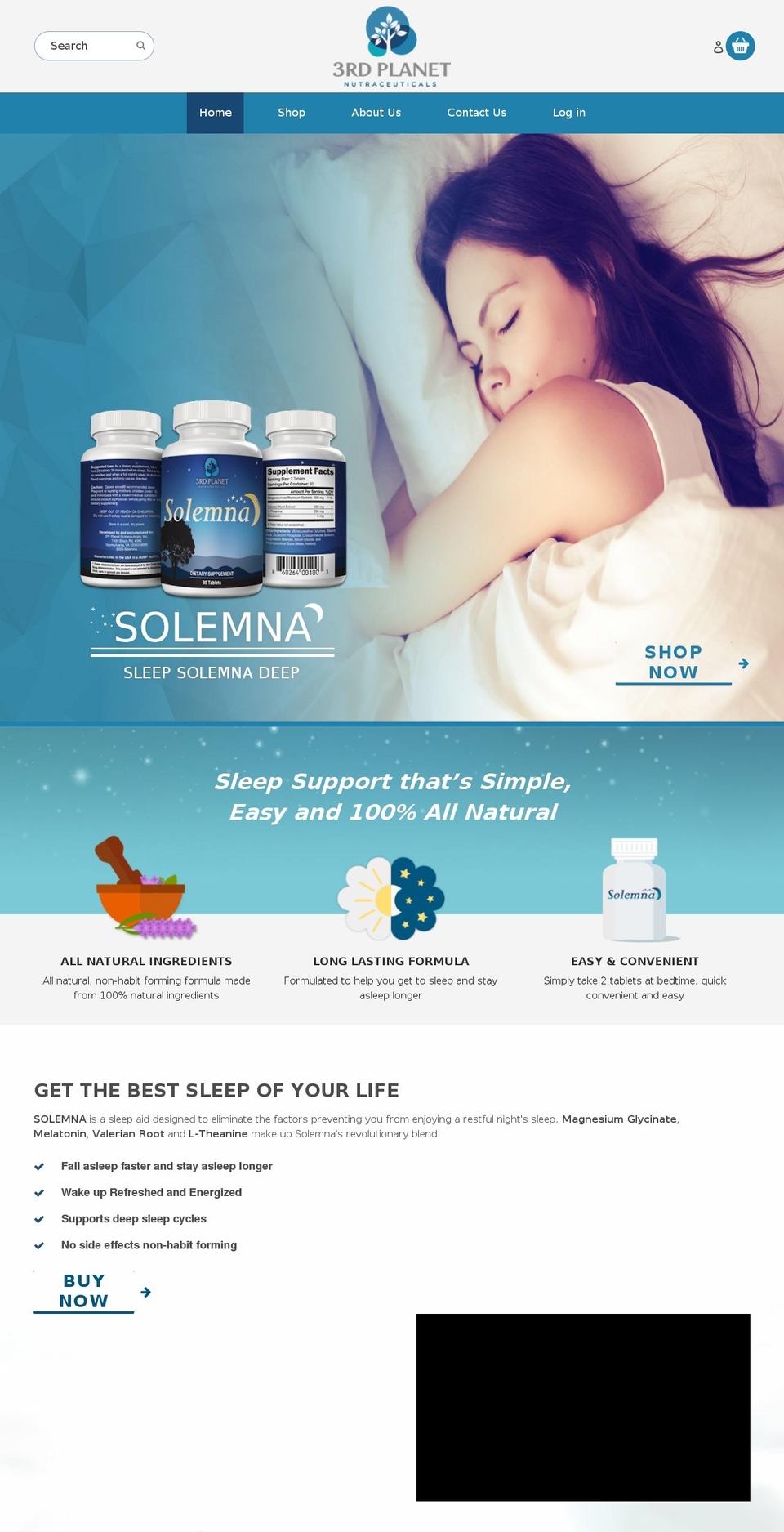 3rdplanethealth.com shopify website screenshot