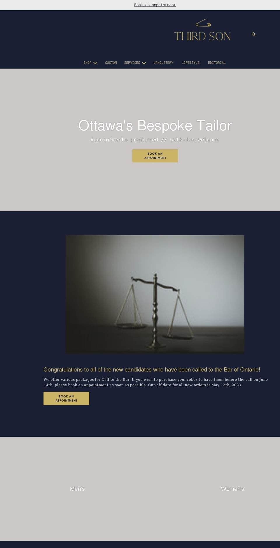 3rdson.ca shopify website screenshot