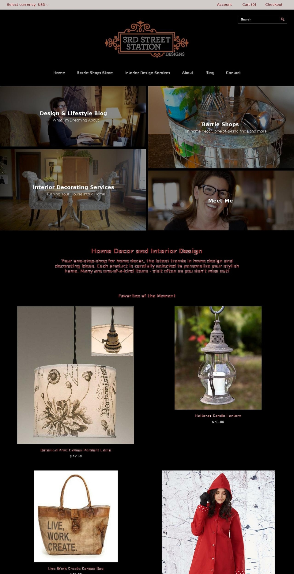 3rdststationdesigns.com — Shopify storefront screenshot