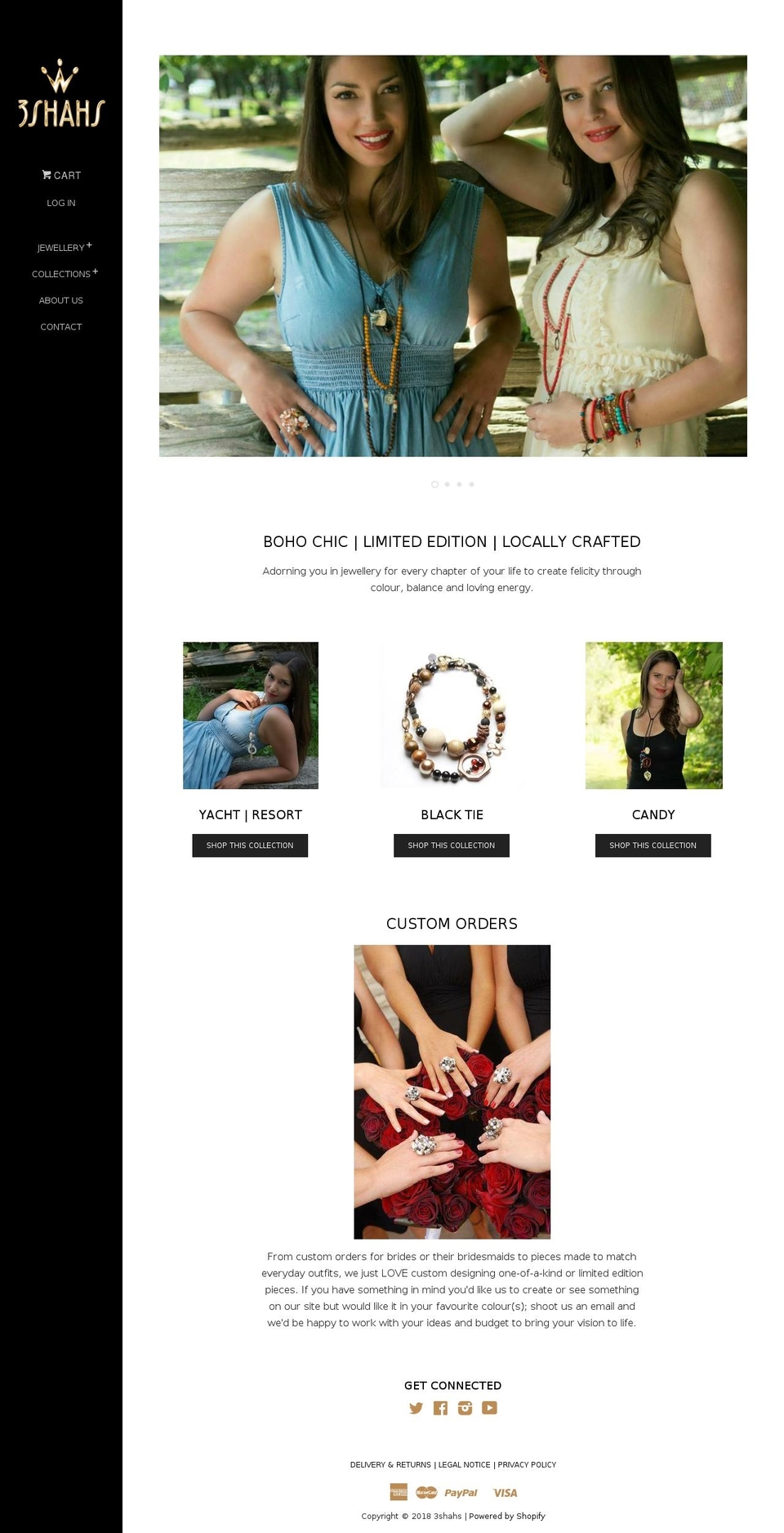 3shahs.com — Shopify storefront screenshot