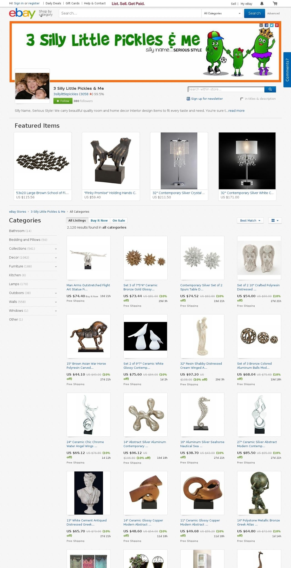 3sillylittlepickles.com shopify website screenshot