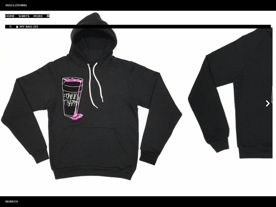 3six5clothing.com — Shopify storefront screenshot