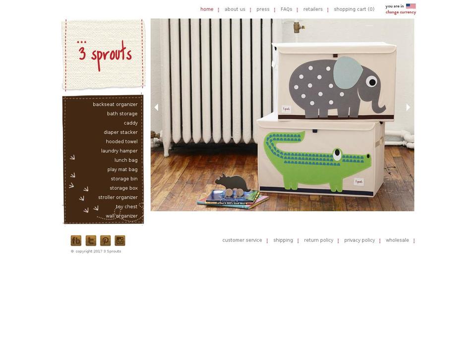 3sprouts.com shopify website screenshot