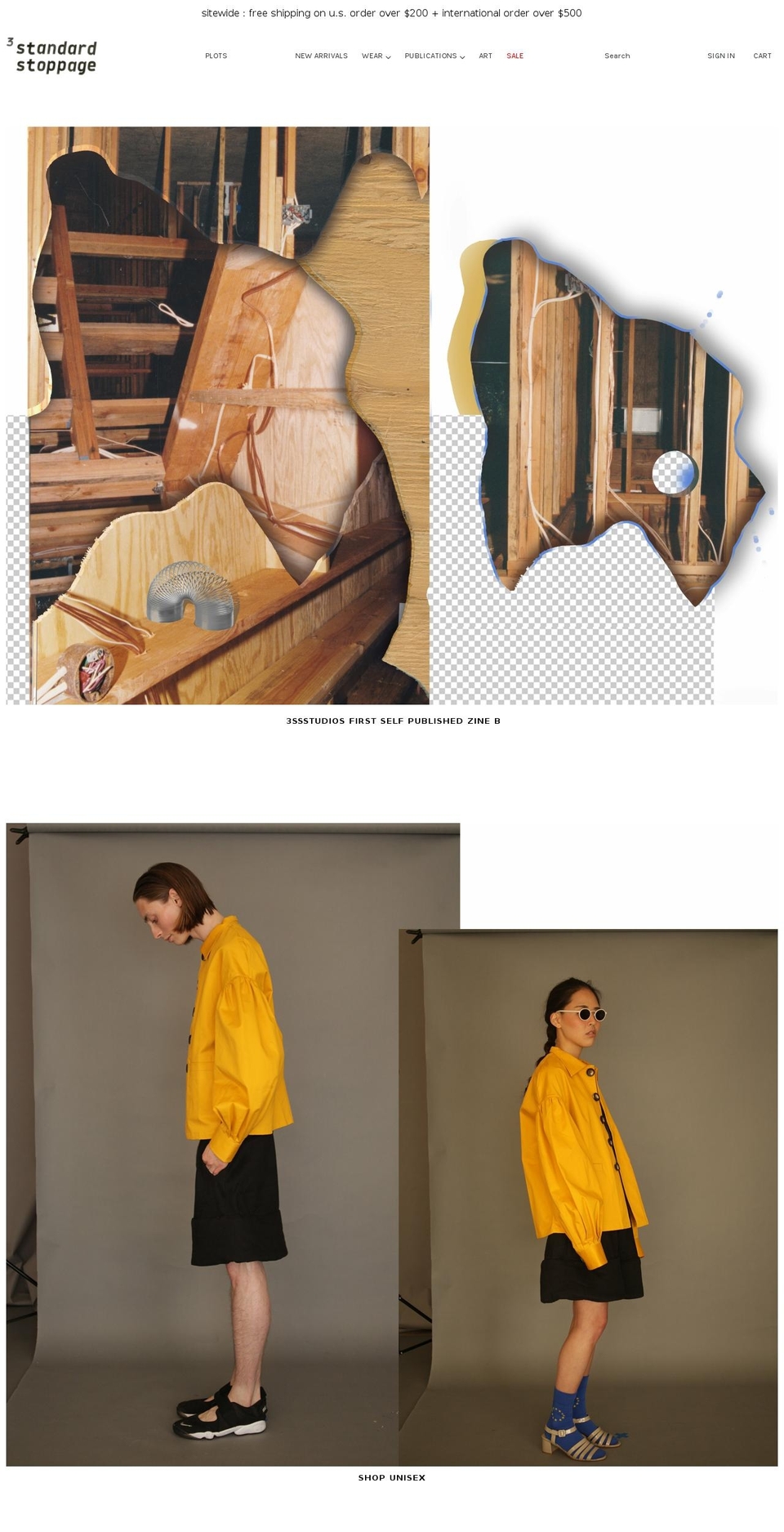 3standardstoppage.com — Shopify storefront screenshot