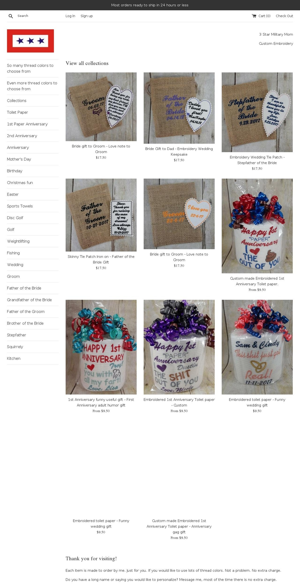 3starmilitarymom.com shopify website screenshot