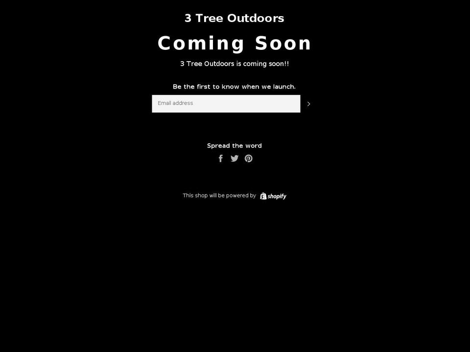 3treeoutdoor.com — Shopify storefront screenshot