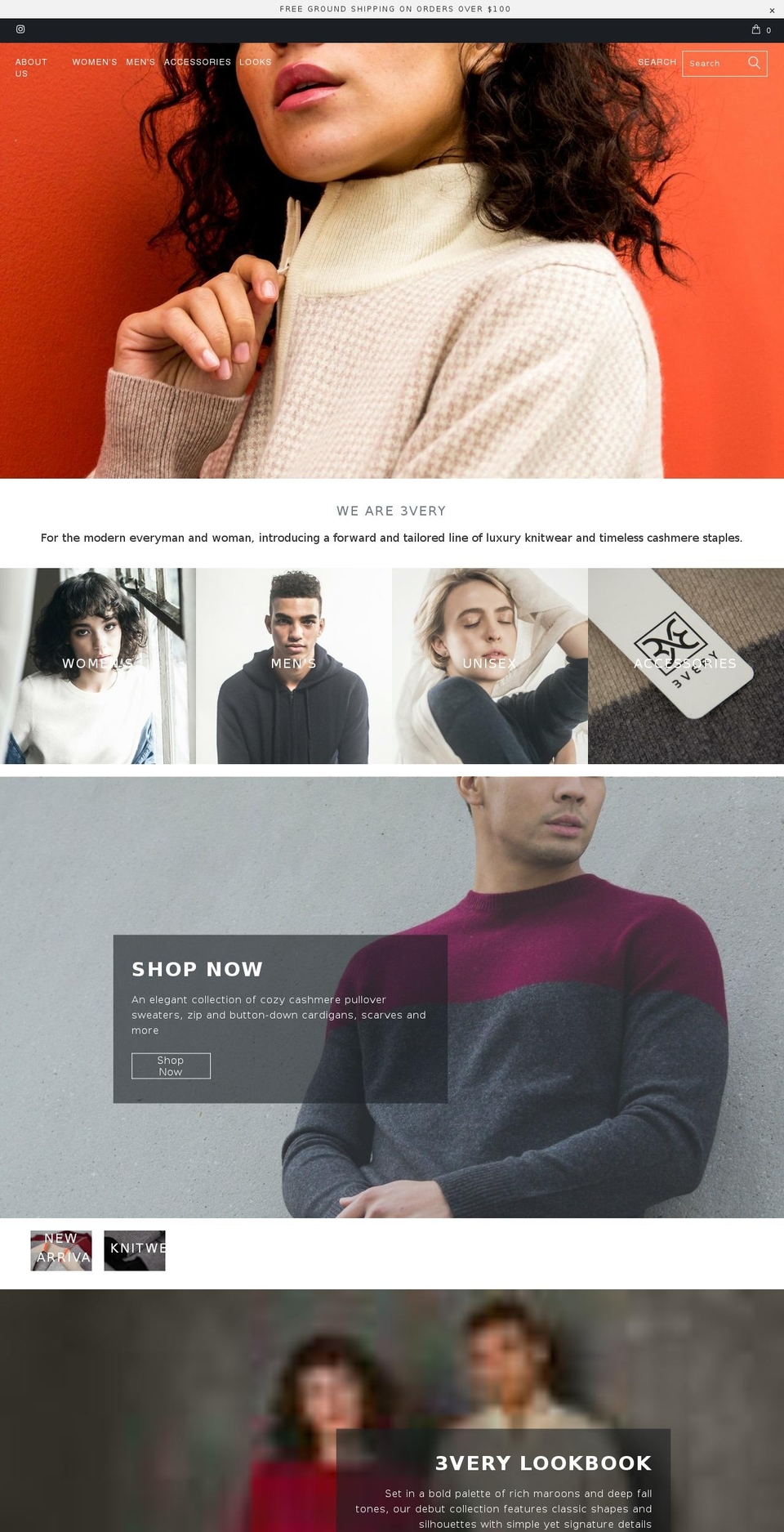 3very.com — Shopify storefront screenshot