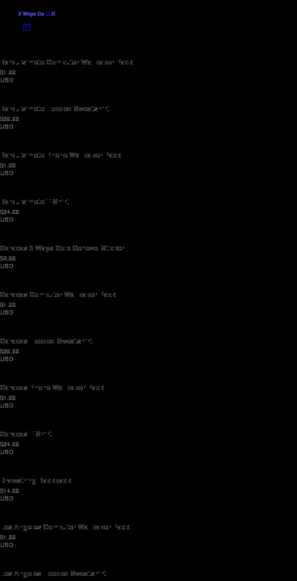 3waysco.com shopify website screenshot