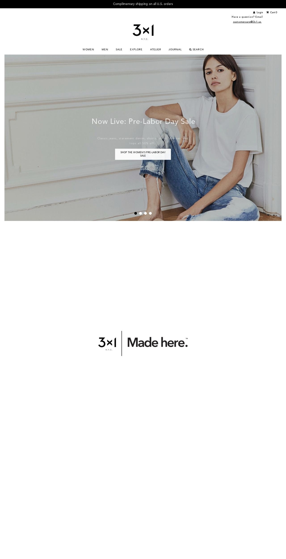 3x1.us shopify website screenshot