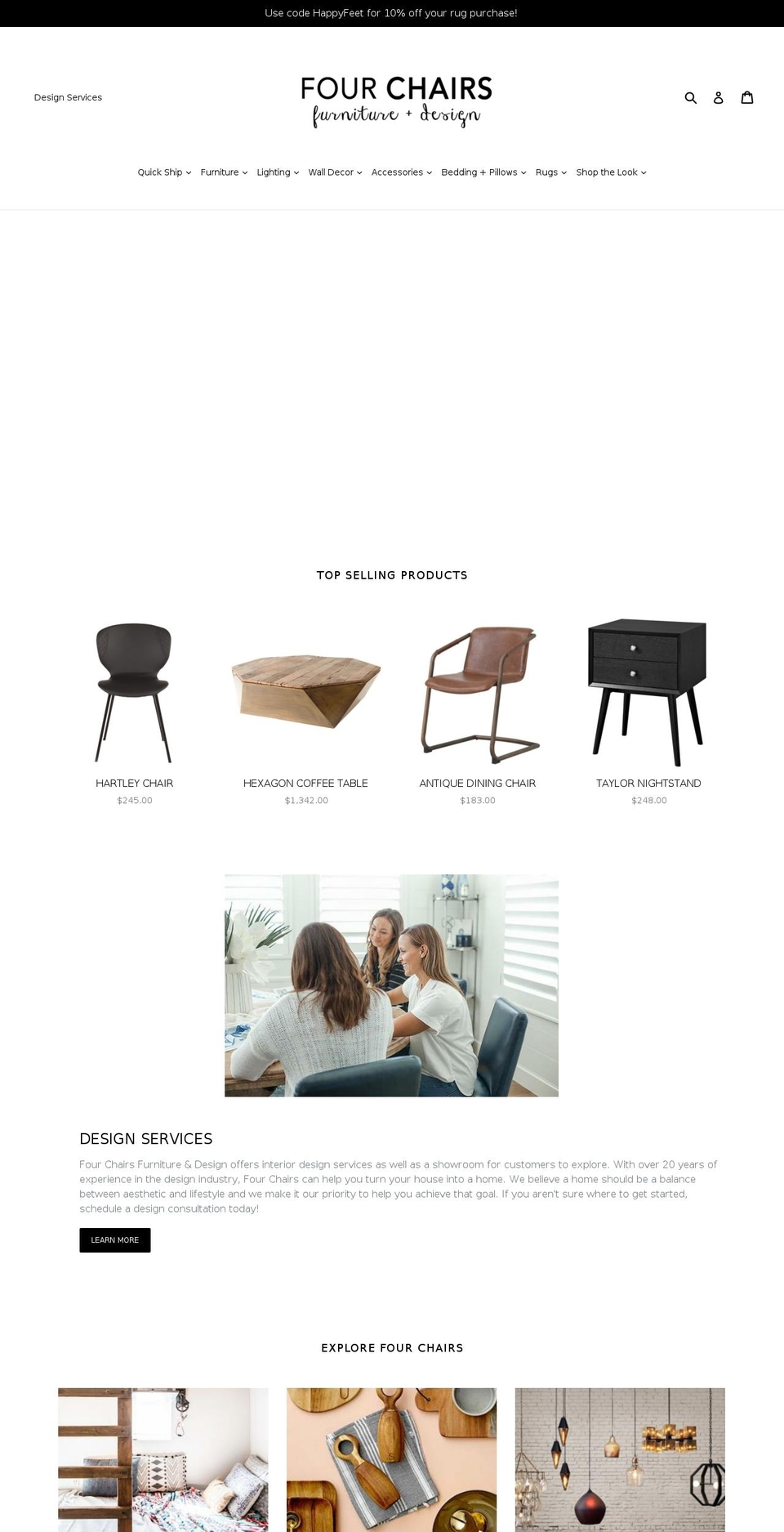 4-chairs.com — Shopify storefront screenshot
