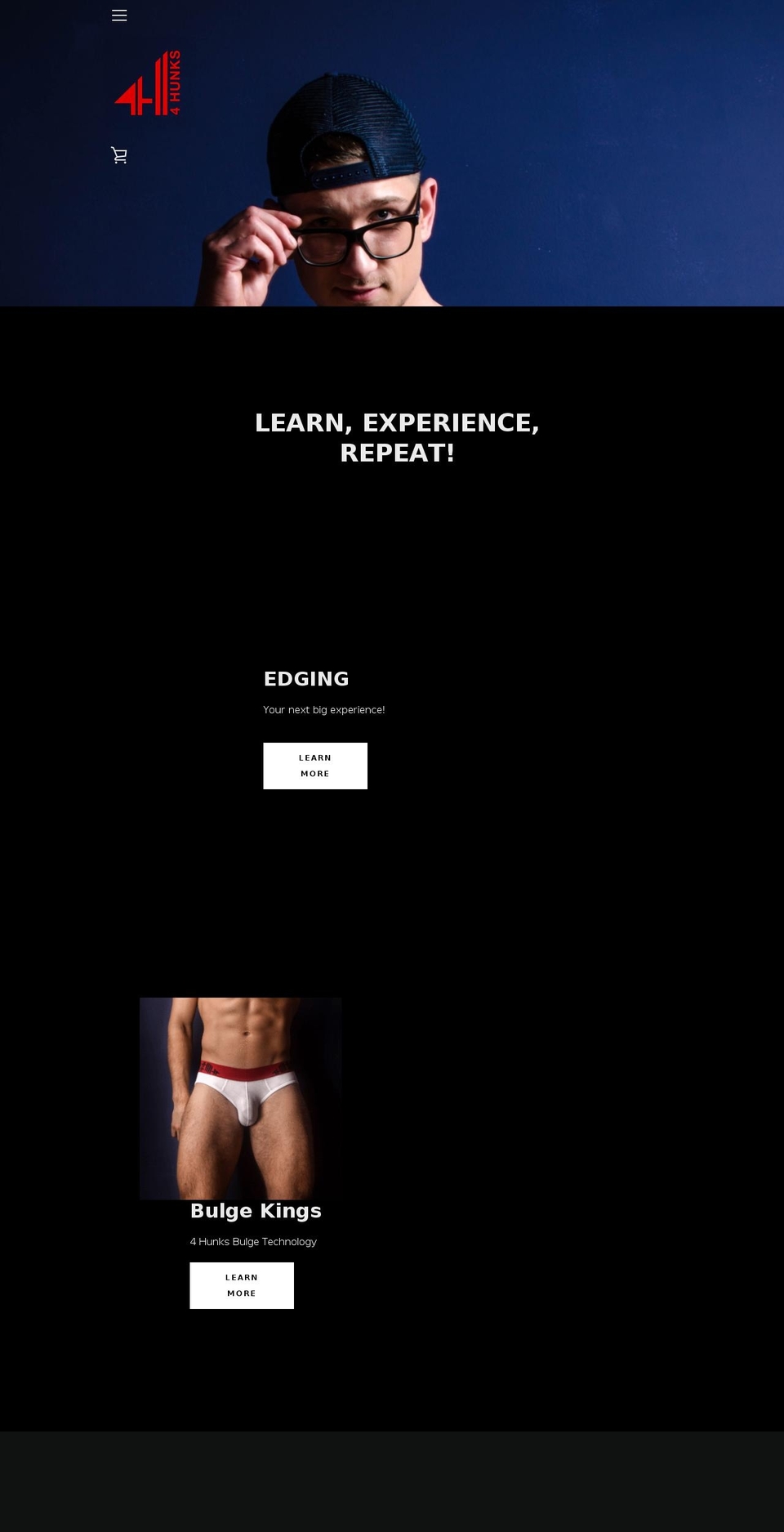 4-hunks.com shopify website screenshot