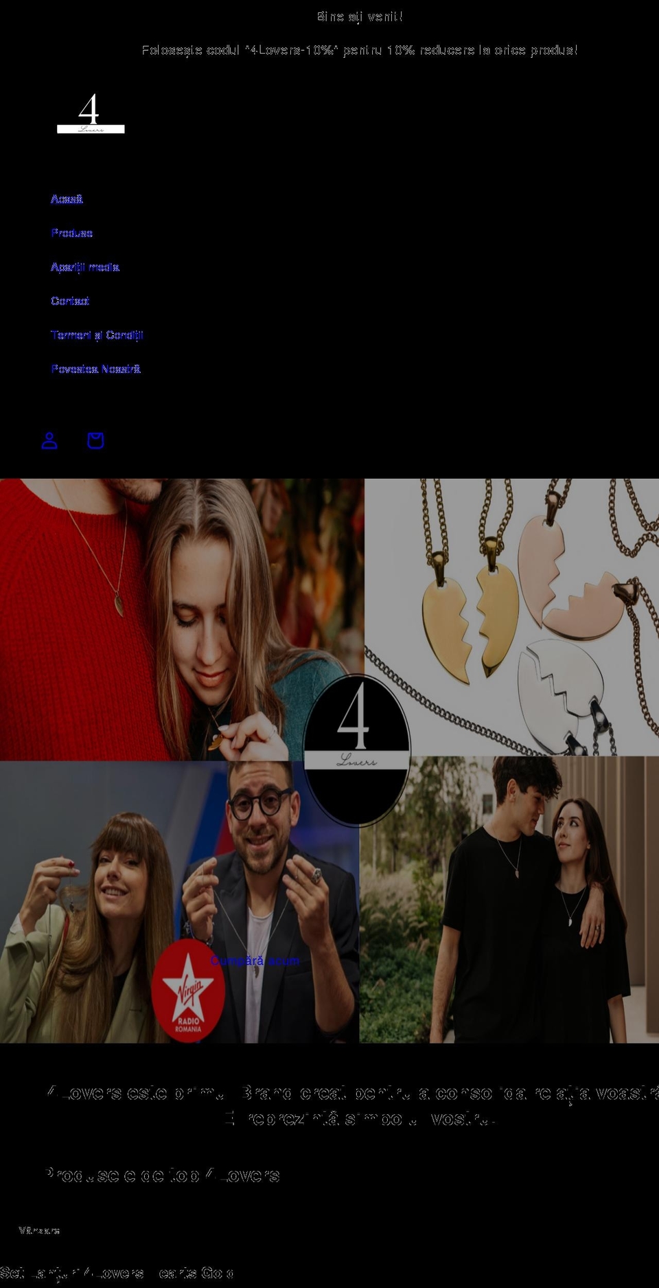 4-lovers.com shopify website screenshot