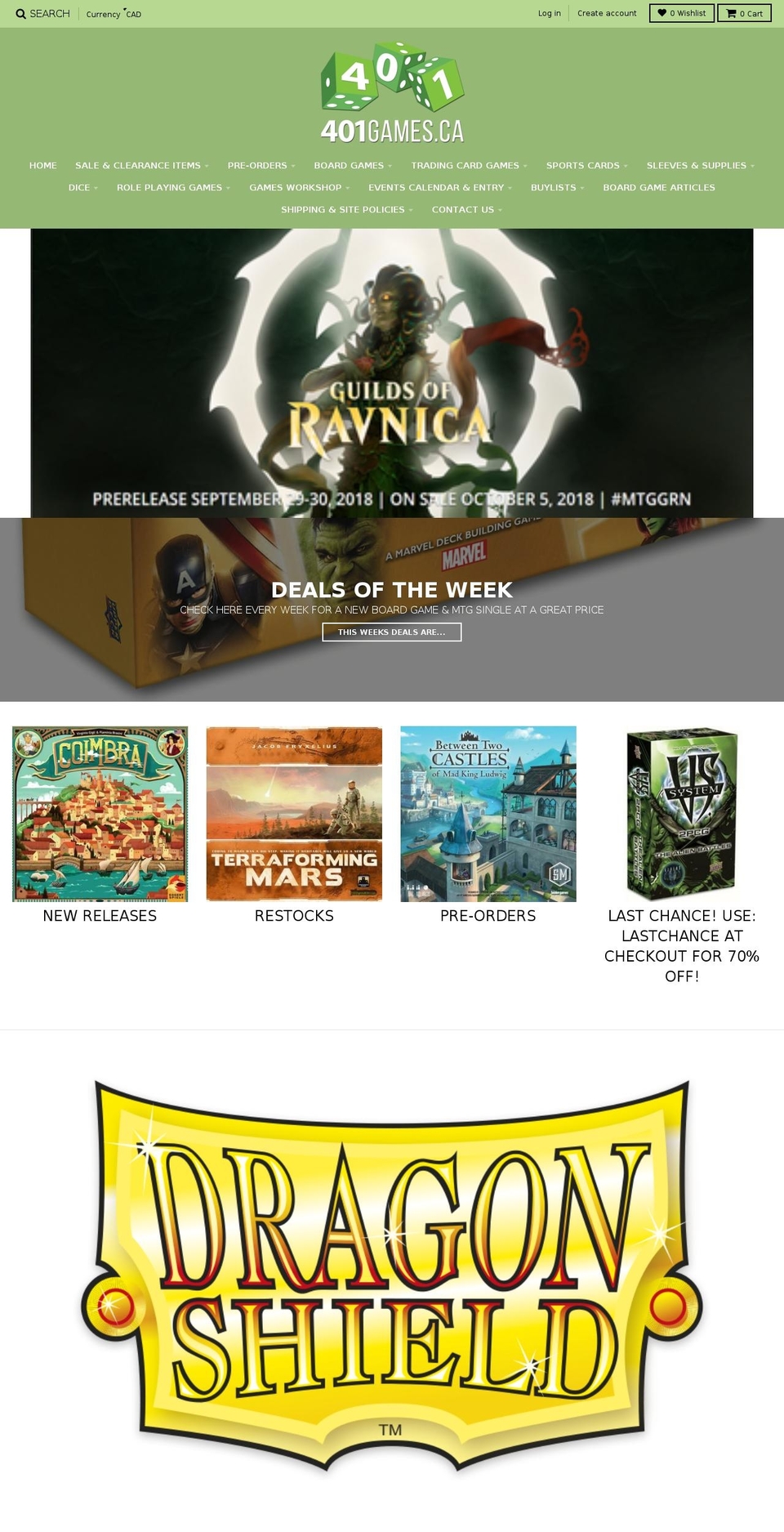 401games.com — Shopify storefront screenshot