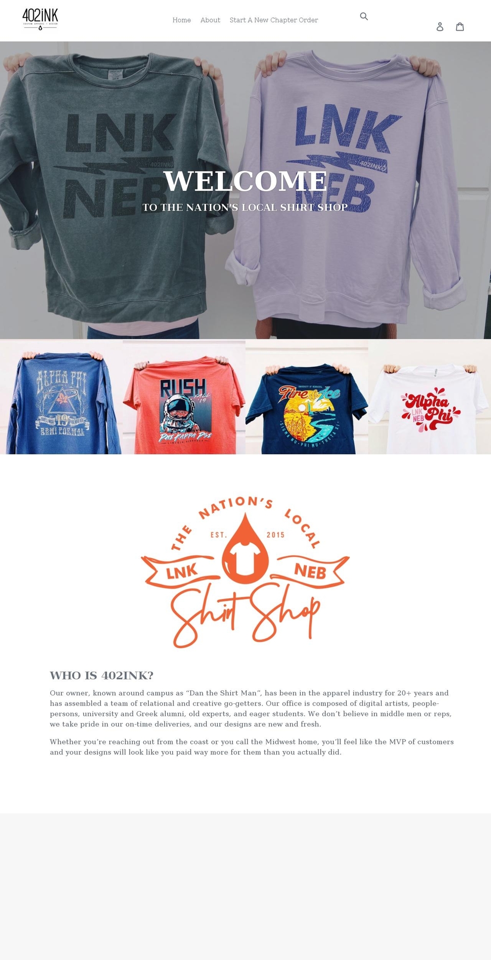 402apparel.com shopify website screenshot