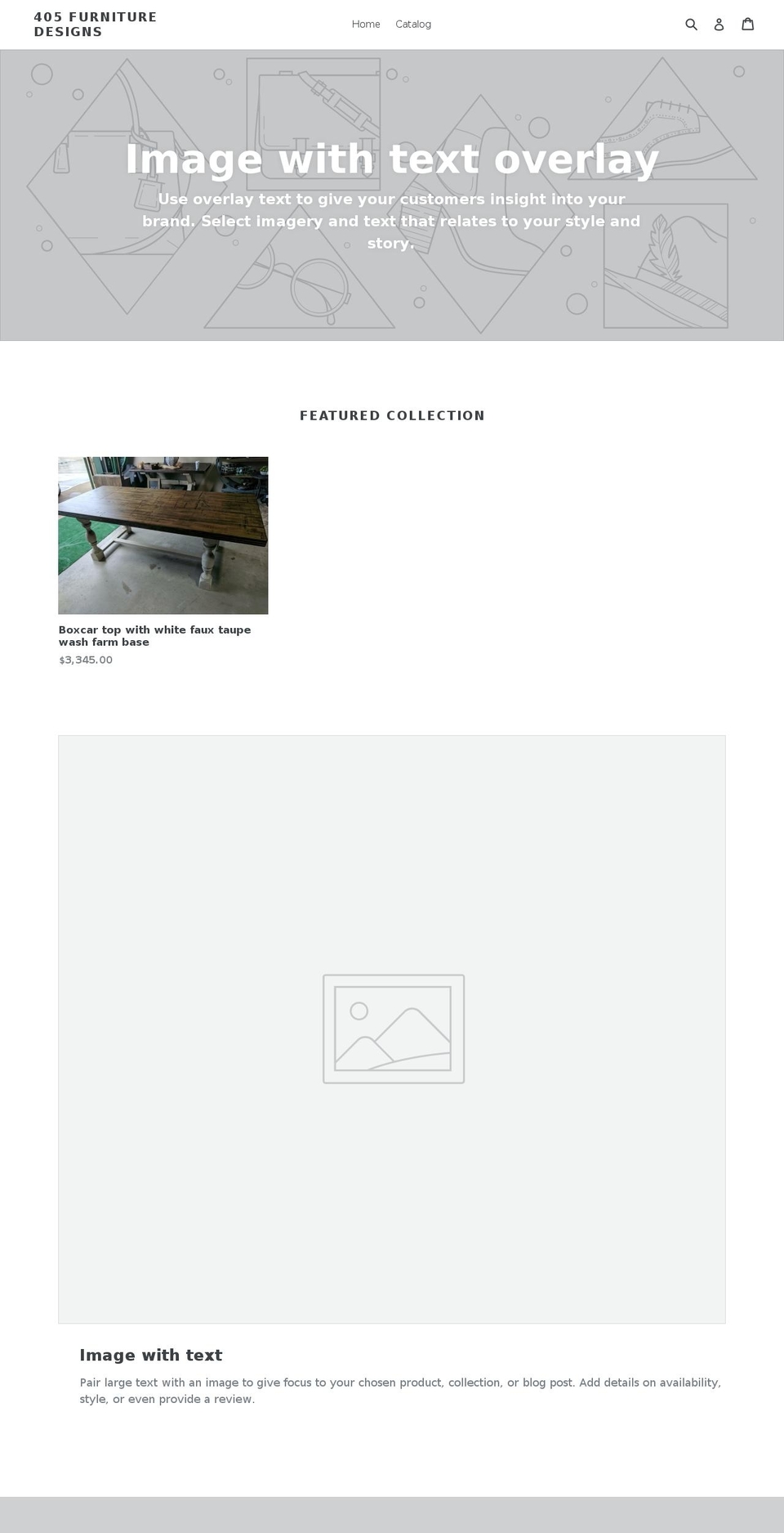 405furnituredesigns.com — Shopify storefront screenshot