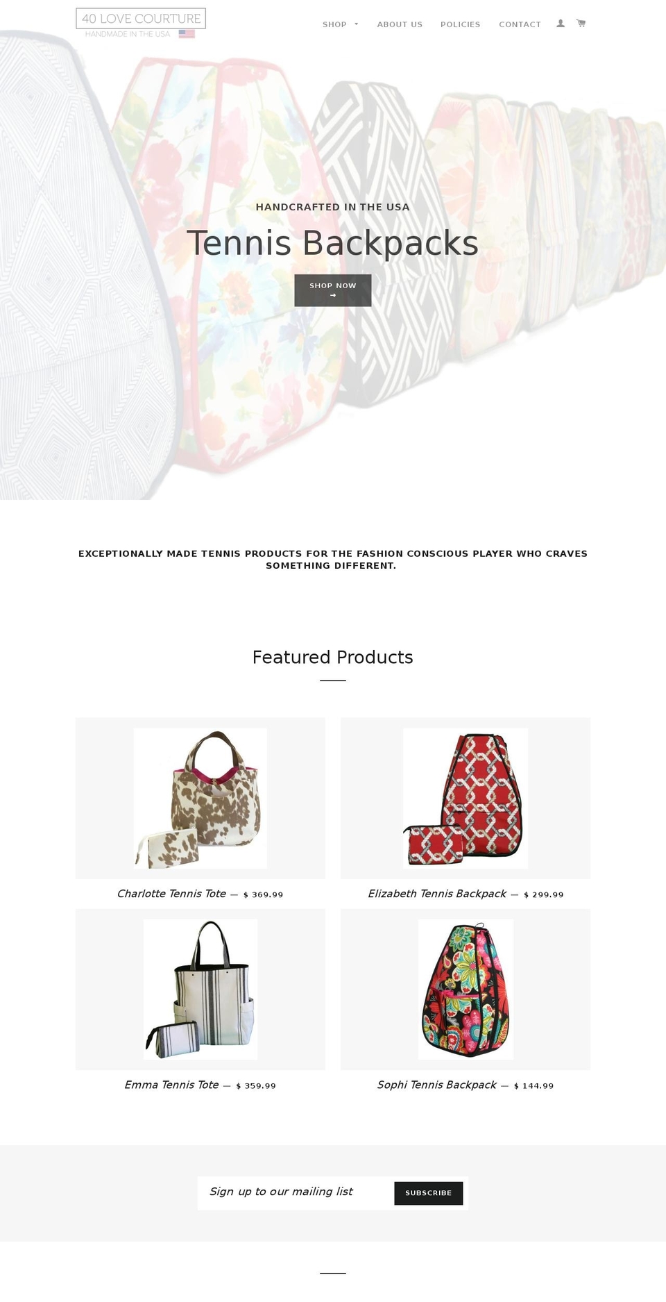 40lovecourture.com shopify website screenshot
