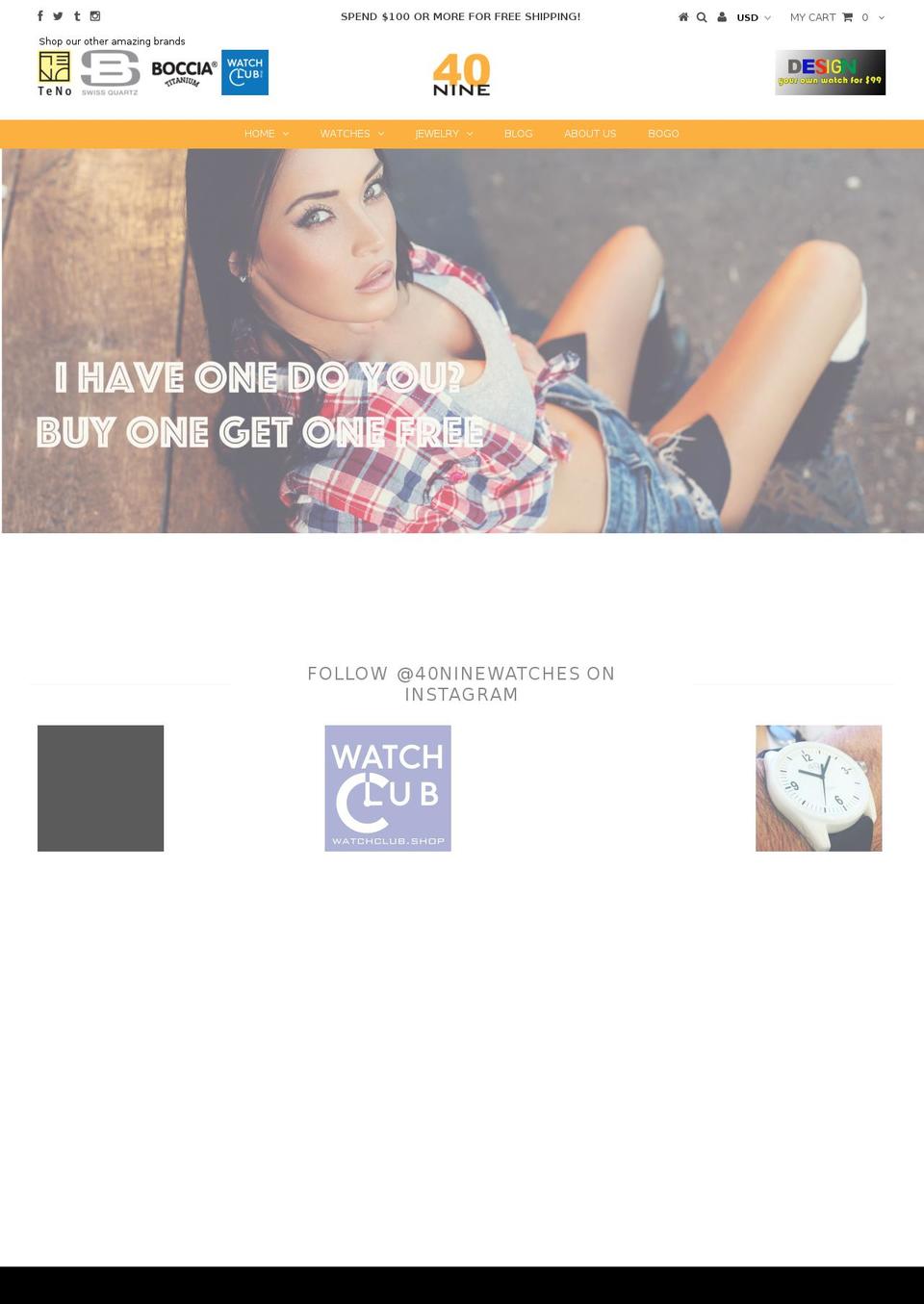 40nine.com shopify website screenshot