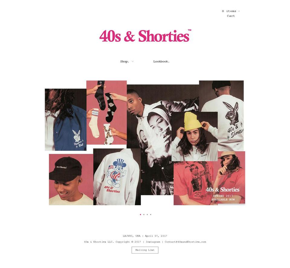 40's \u0026 Shorties Theme (FINAL) Shopify theme site example 40sandshorties.com