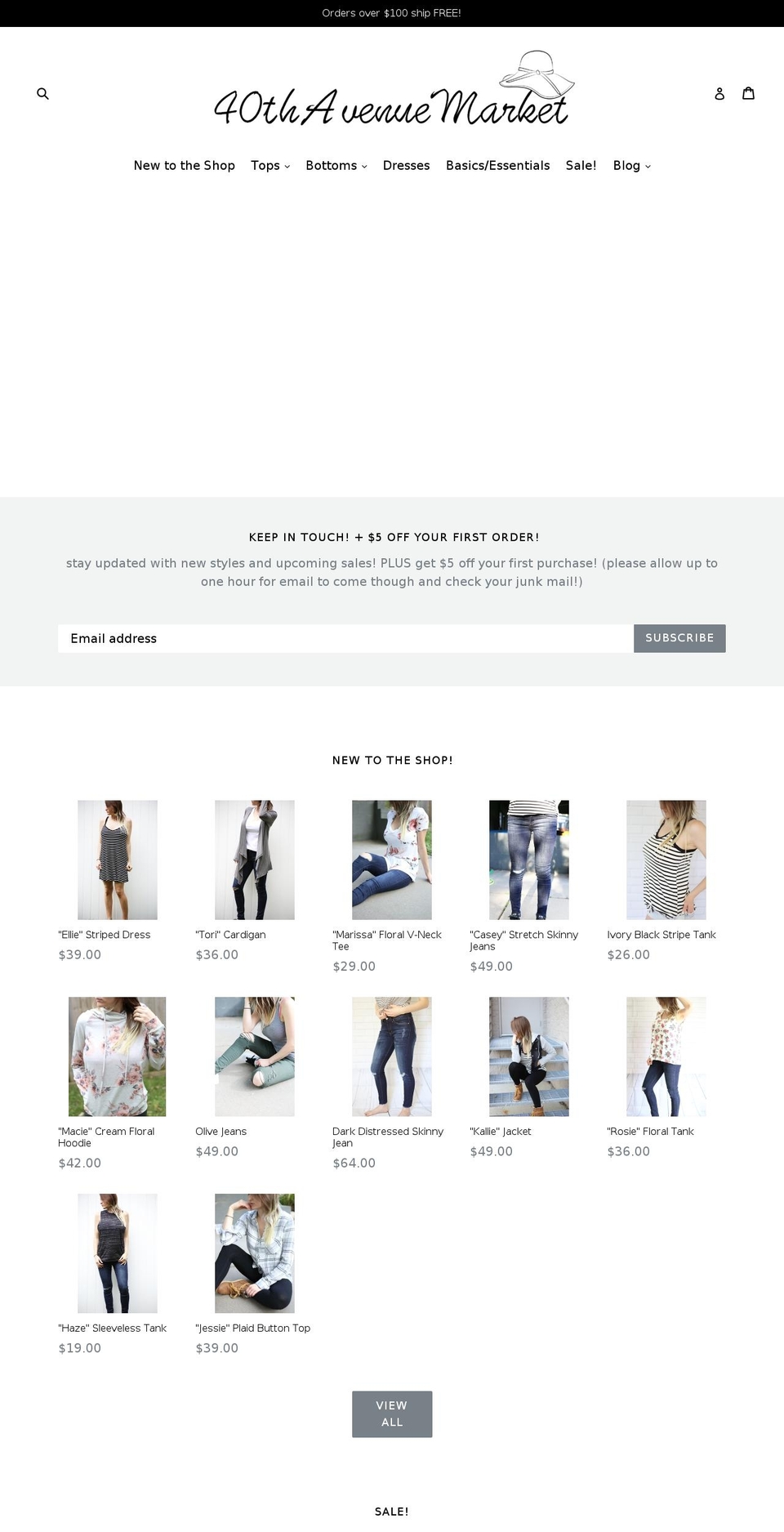 40thavenuemarket.com — Shopify storefront screenshot