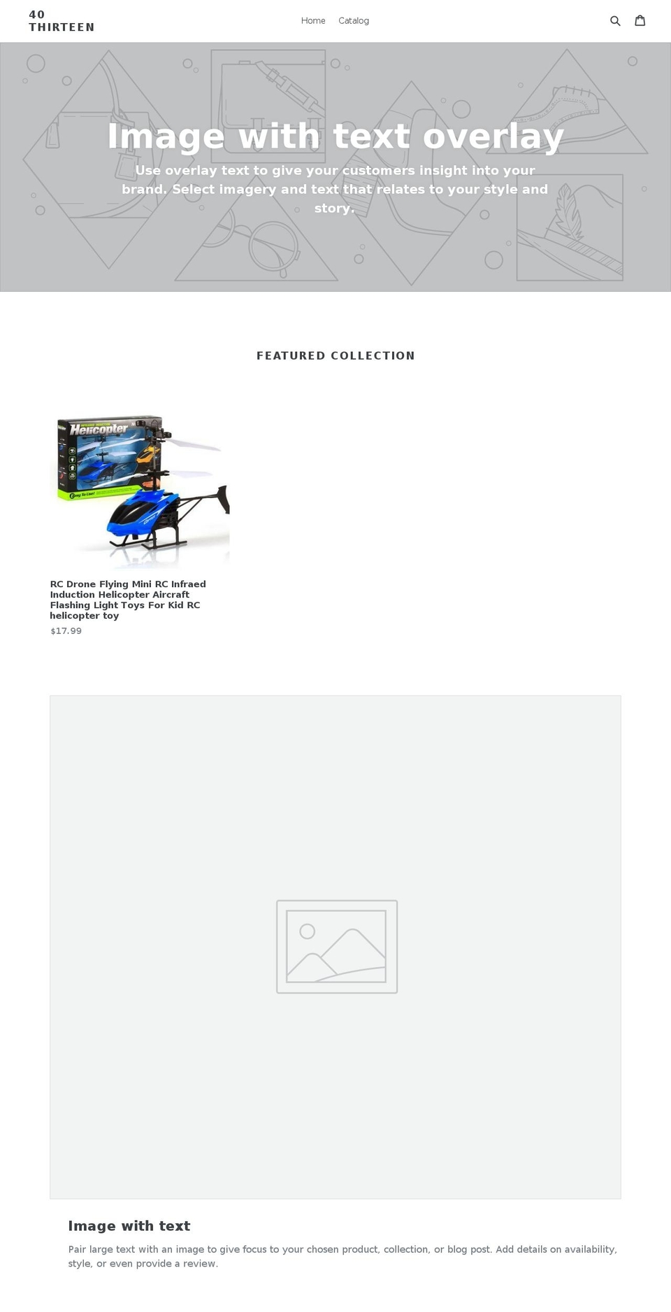 40thirteen.com — Shopify storefront screenshot