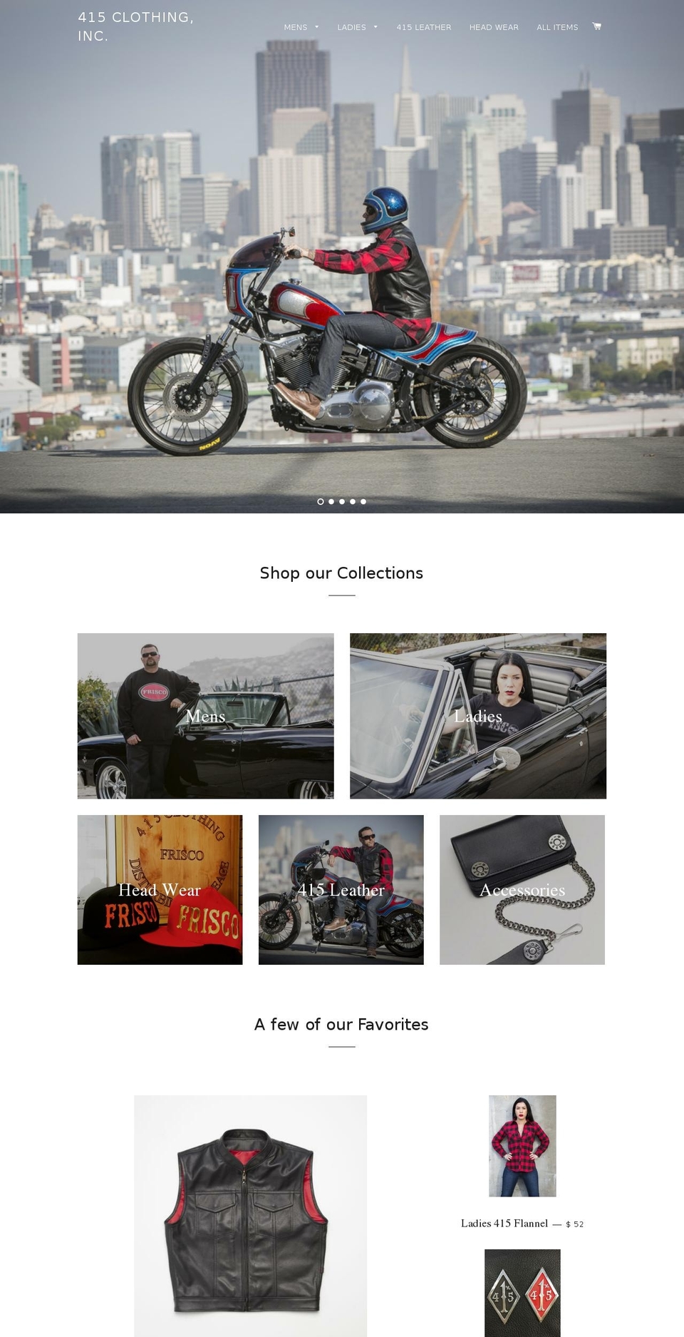 415clothing.com shopify website screenshot