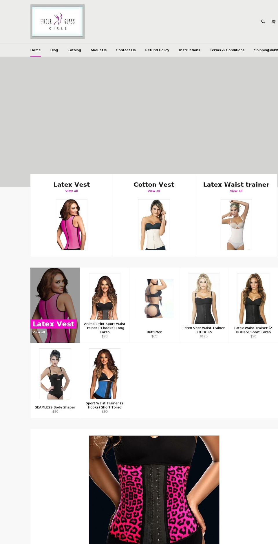 416hourglassgirl.com shopify website screenshot
