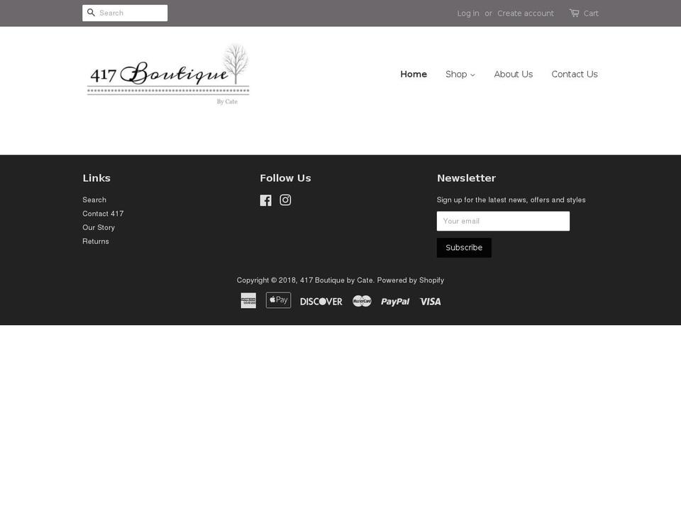 417boutique.com — Shopify storefront screenshot